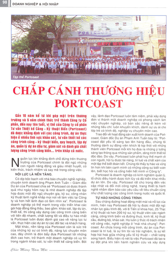 Chắp cánh thương hiệu PORTCOAST