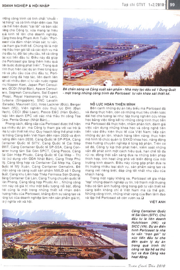 Chắp cánh thương hiệu PORTCOAST