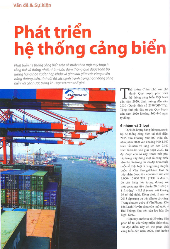 Drastic measures in the development of seaport group no. 5