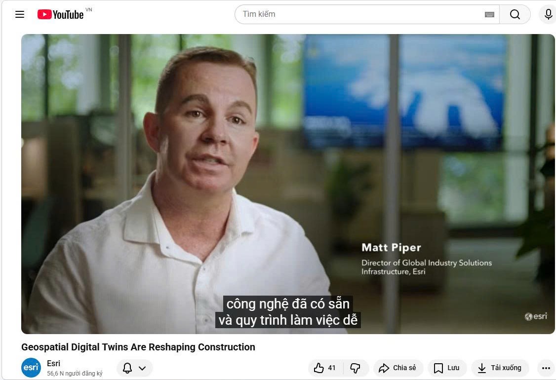 Portcoast ghi dấu ấn toàn cầu trên kênh chính thức của Esri