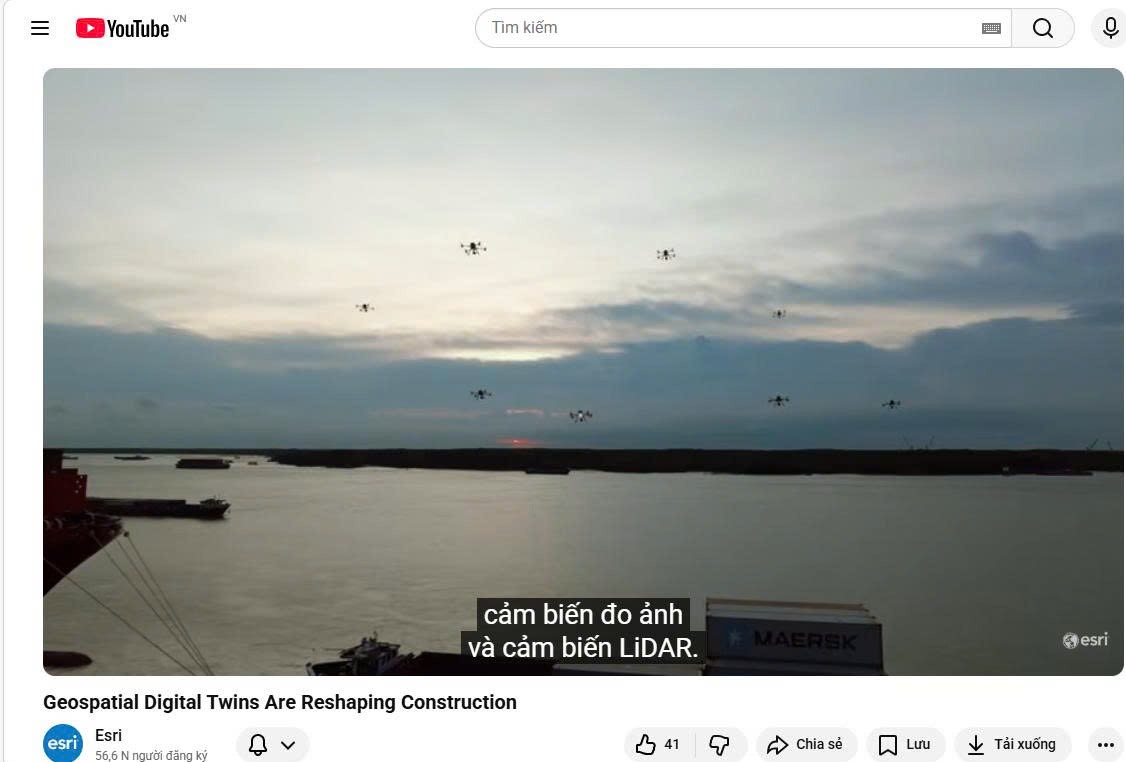 Portcoast ghi dấu ấn toàn cầu trên kênh chính thức của Esri