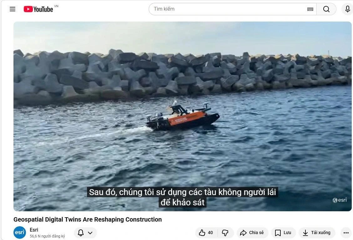 Portcoast ghi dấu ấn toàn cầu trên kênh chính thức của Esri