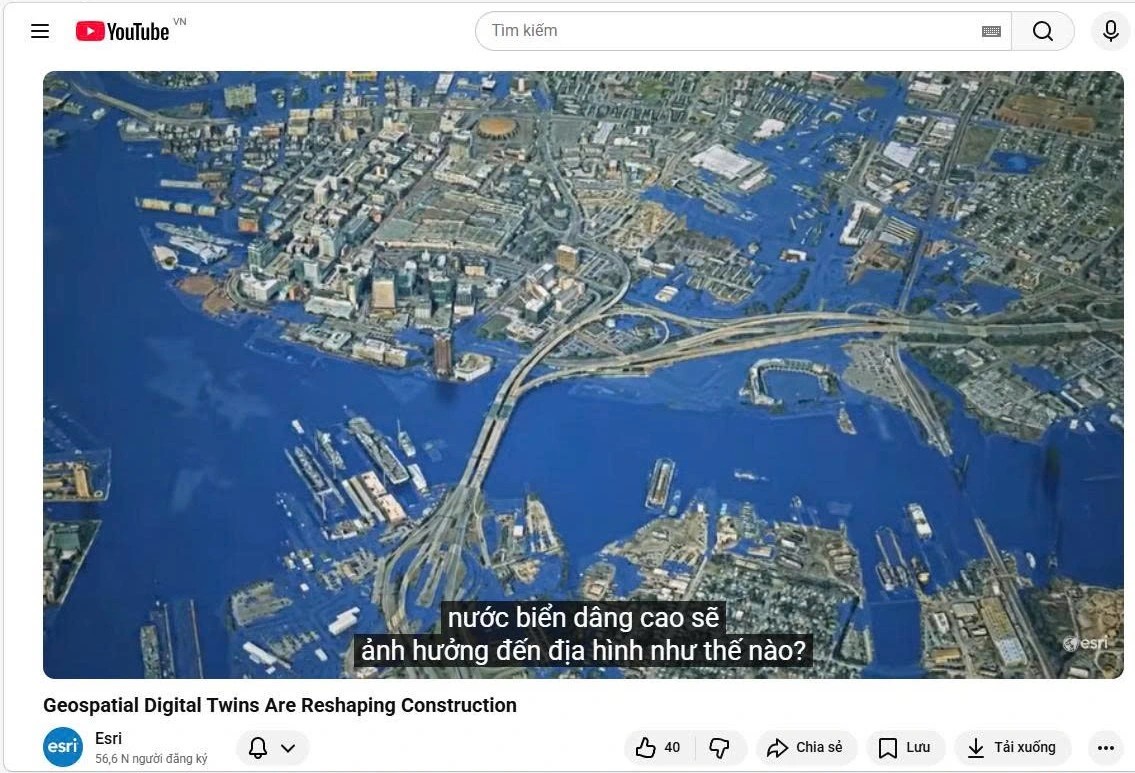 Portcoast ghi dấu ấn toàn cầu trên kênh chính thức của Esri