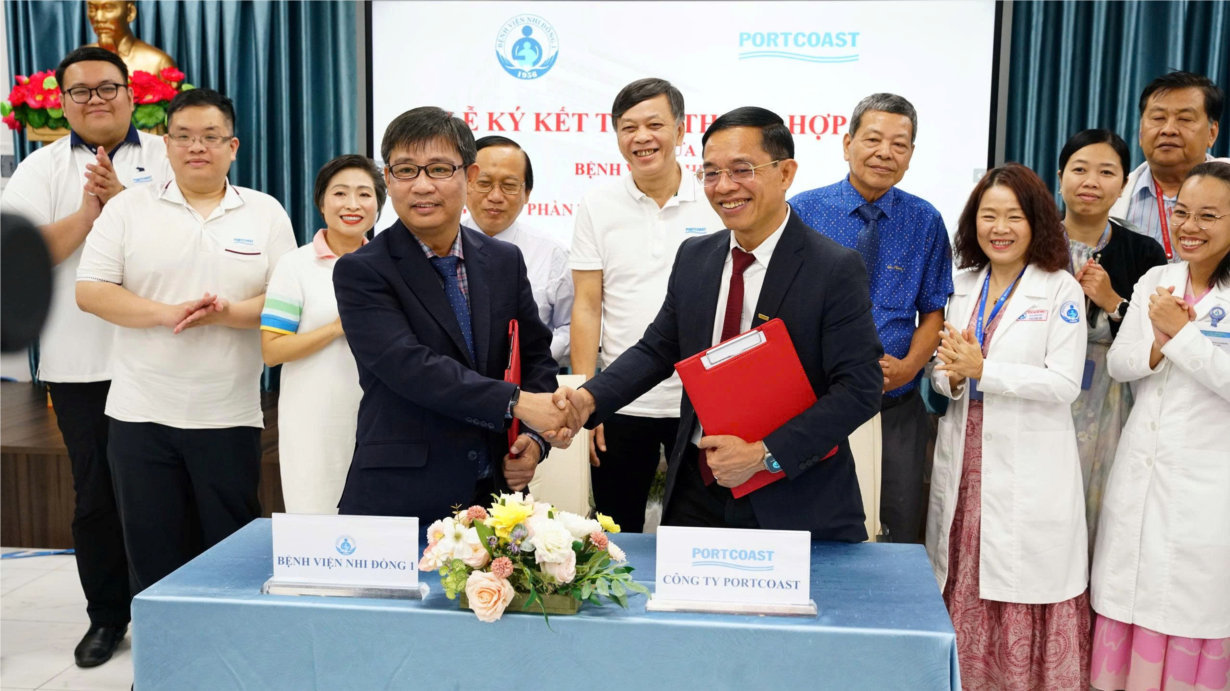 BỆNH VIỆN NHI ĐỒNG 1 VÀ PORTCOAST KÝ KẾT THỎA THUẬN HỢP TÁC TOÀN DIỆN