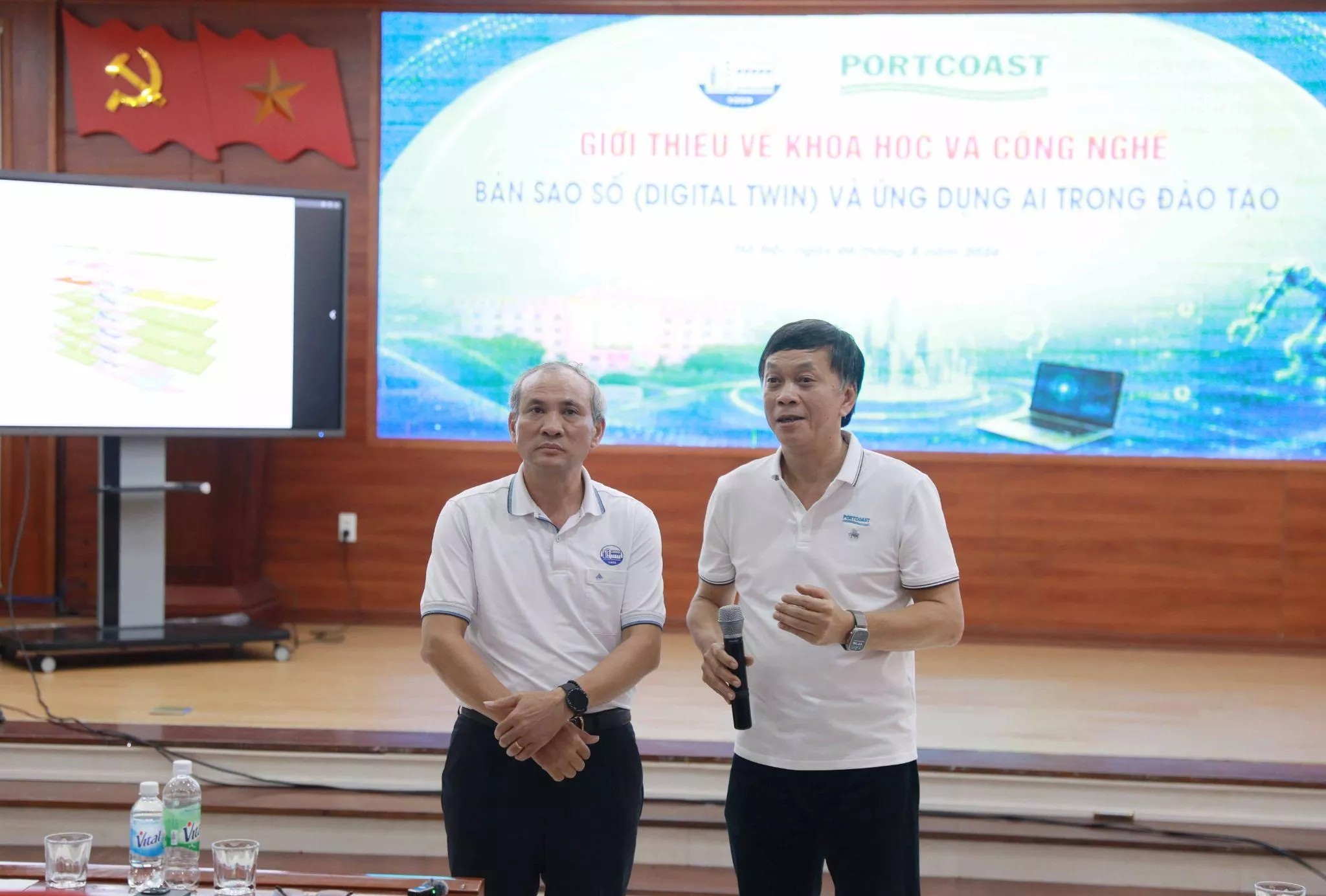 Portcoast và Trường Đại học Thủy lợi giới thiệu giải pháp Digital Twin và AI Agent trong giáo dục đại học